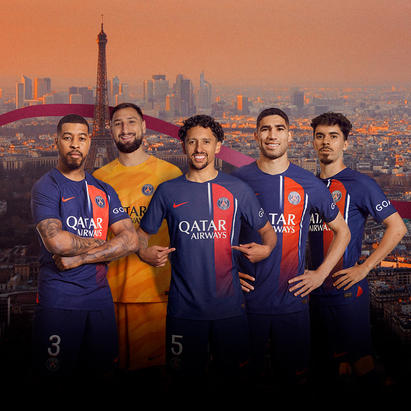 Live football action with PSG image